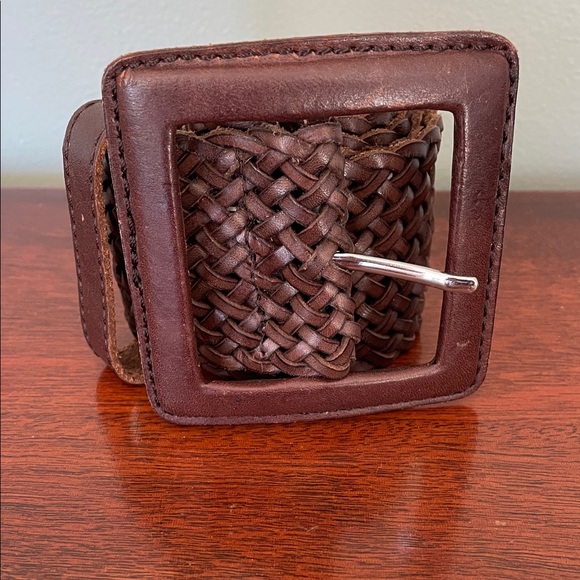 no brand Accessories - Brown Woven Leather Belt